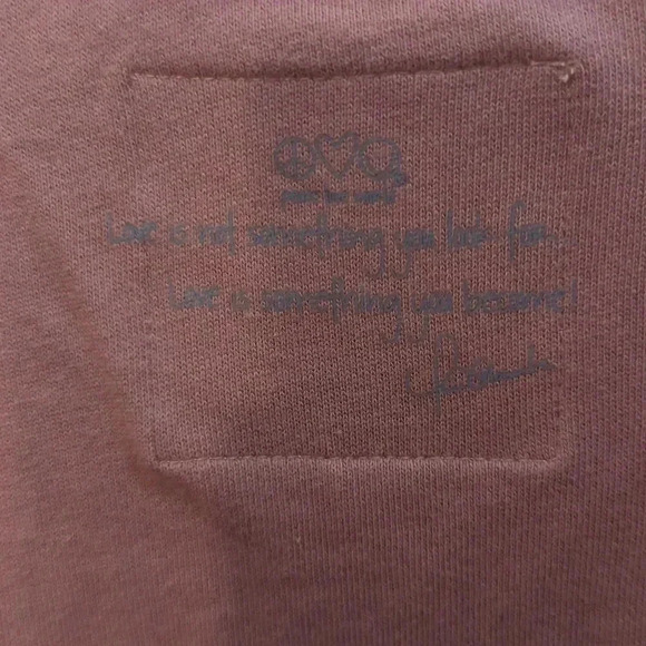 Peace Love World French Terry Pullover Sweatshirt Wistful Mauve - Picture 7 of 10